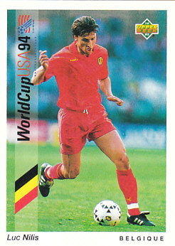 Luc Nilis Belgium Upper Deck World Cup 1994 Preview Eng/Ger #152